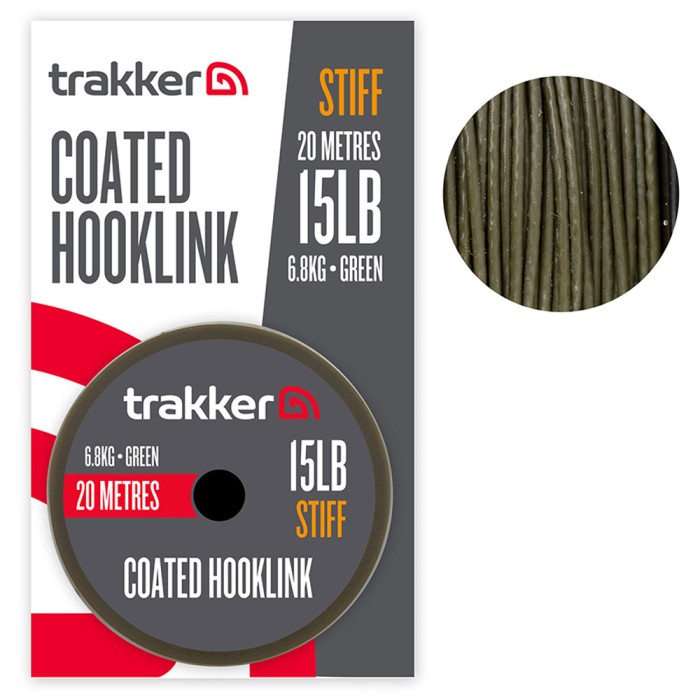 Trakker Stiff Coated Hooklink 20m 15lb