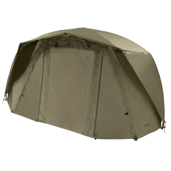 Trakker Tempest Fishing Brolly 100 Skull Cap Wrap In Use 1