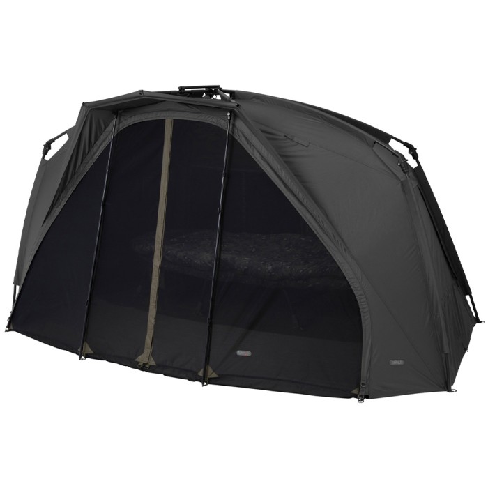 Trakker Tempest RS 150 Bivvy Insect Panel Attached Side On View 