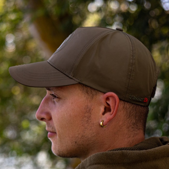 Trakker Water Resistant Fishing Cap In Use 4