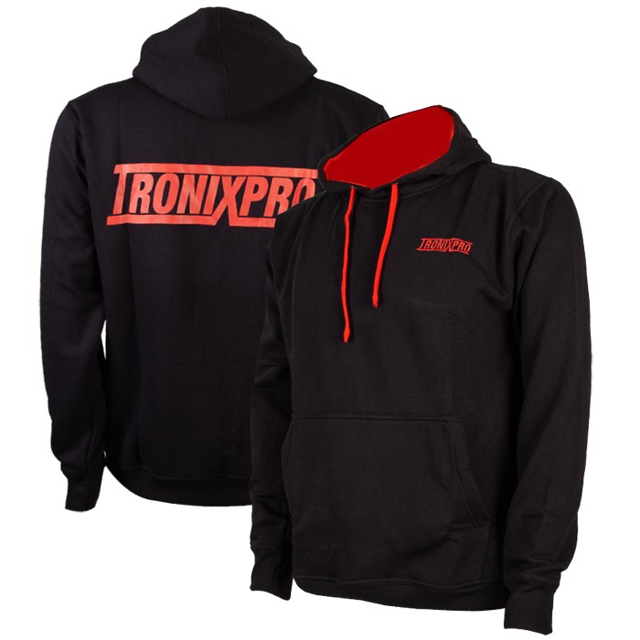 Tronixpro Classic Black & Red Fishing Hoodie 1