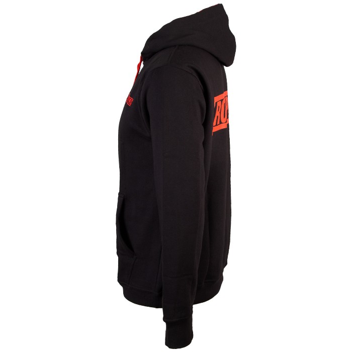 Tronixpro Classic Black & Red Fishing Hoodie Side