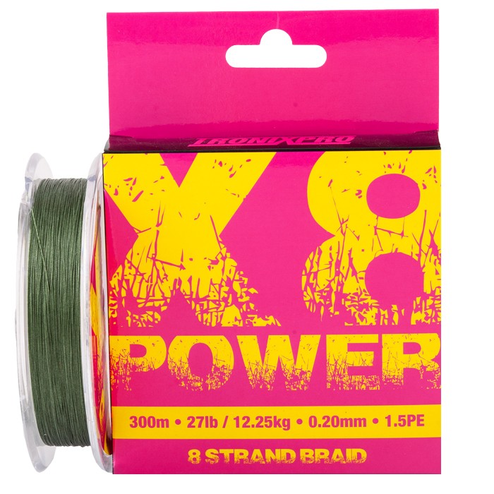 Tronixpro X8 Power Braided Line 300m Moss Green 1