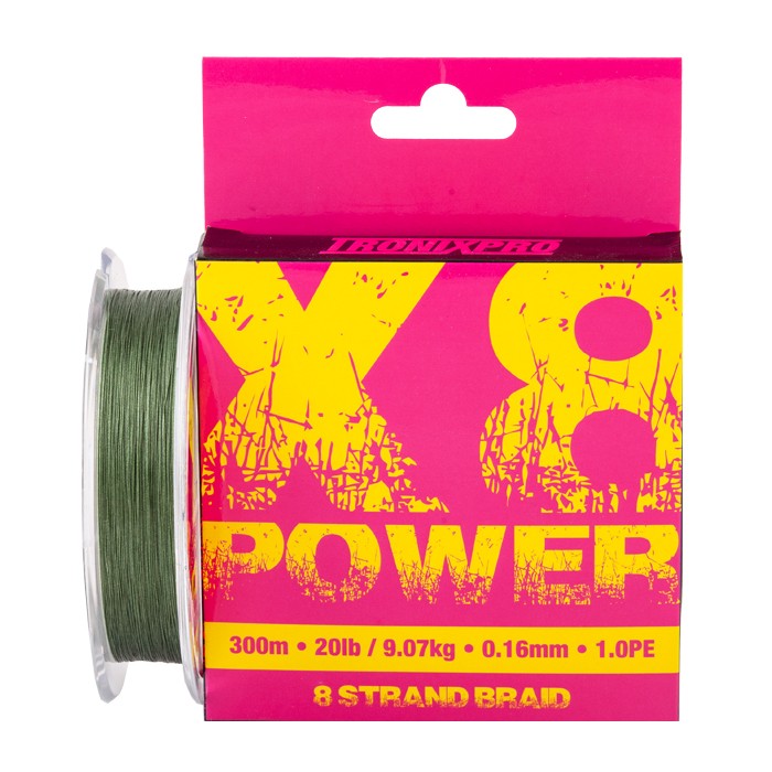 Tronixpro X8 Power Braided Line 300m Moss Green 2