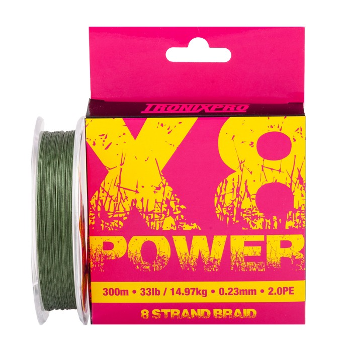 Tronixpro X8 Power Braided Line 300m Moss Green 4