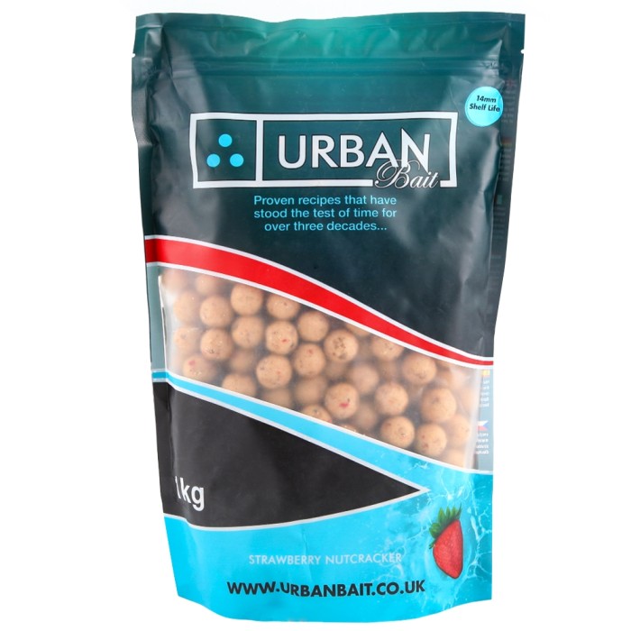 Urban Bait Strawberry Nutcracker Shelf Life Boilies 1kg