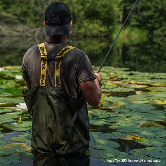 Vass-Tex 350 Lightweight Waders Non-Studded In Use  6