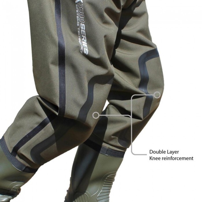 Vass-Tex 3300-70E Breathable Chest Waders Khaki 1