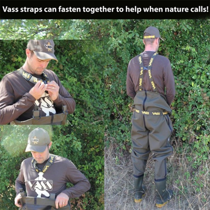 Vass-Tex 3300-70E Breathable Chest Waders Khaki 3