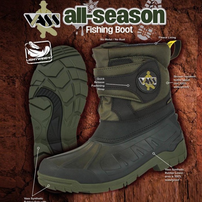 Vass All Season Green / Black Boots 1