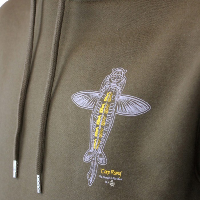 Vass Carp Rising Hoodie - Khaki 1