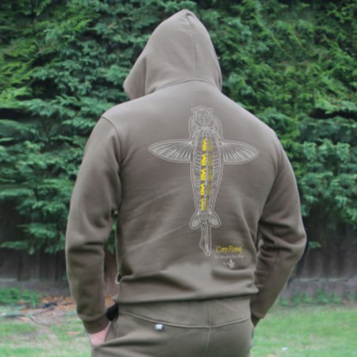 Vass Carp Rising Hoodie - Khaki 3