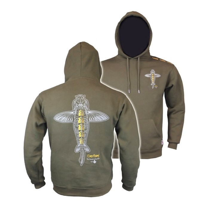 Vass Carp Rising Hoodie - Khaki