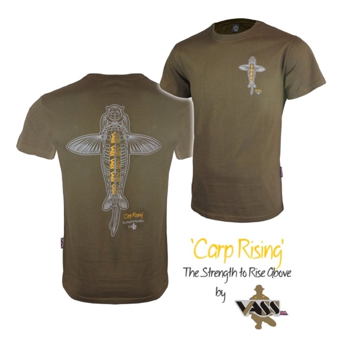 Vass Carp Rising T-Shirt - Khaki