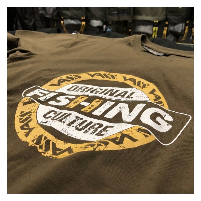 Vass Culture Khaki T-Shirt Close Up 2
