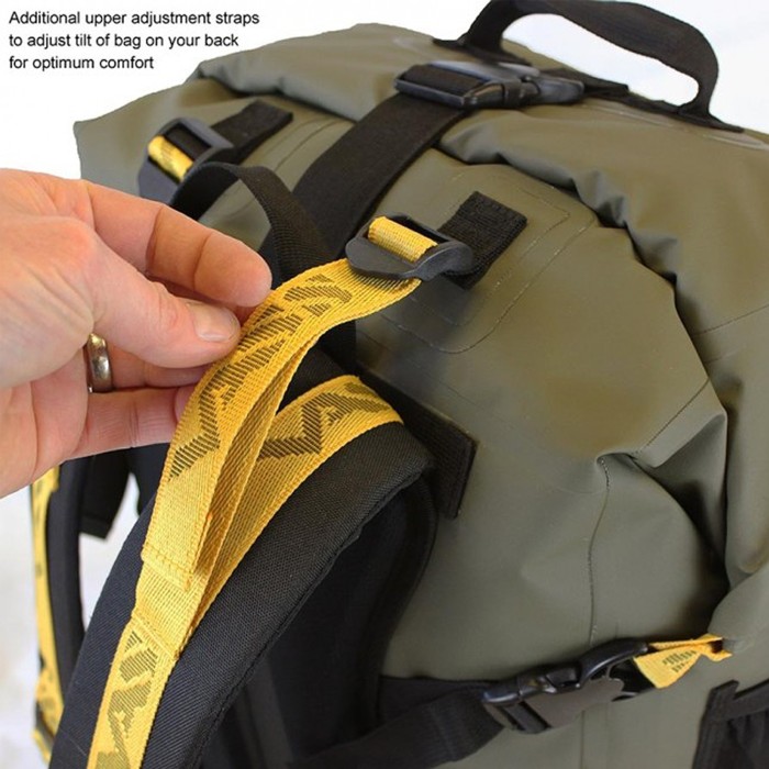 Vass Dry Fishing Ruck Sack Edition 3 Khaki Close Up 1