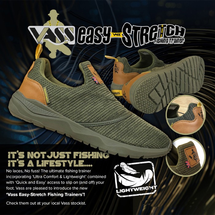 Vass Easy-Stretch Khaki Fishing Trainer 1
