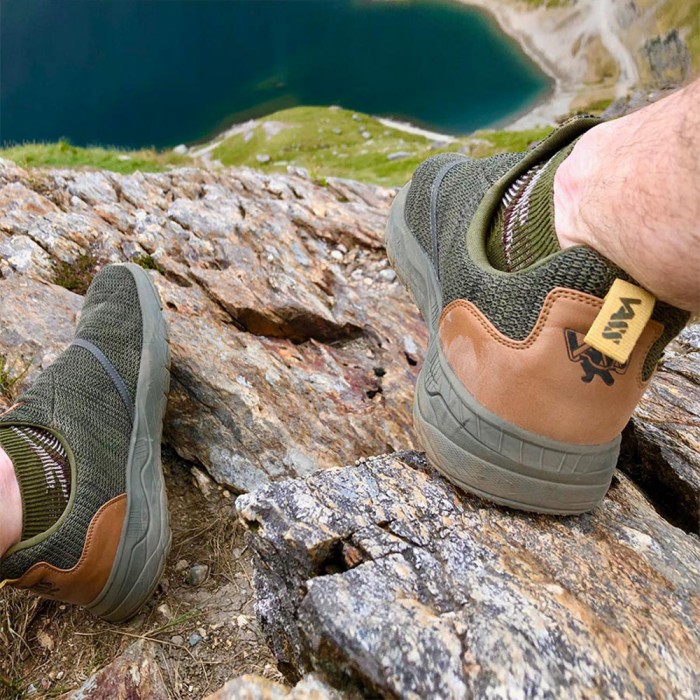 Vass Easy-Stretch Khaki Fishing Trainer In Use 1