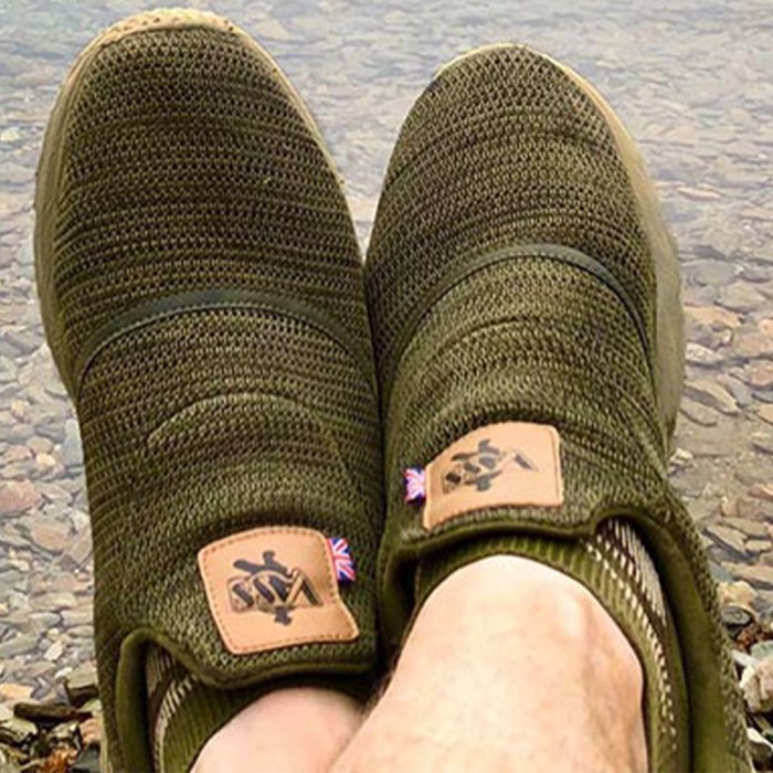 Vass Easy-Stretch Khaki Fishing Trainer In Use 3