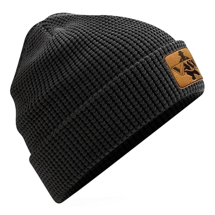 Vass Organic Cotton Honeycombe Beanie Black