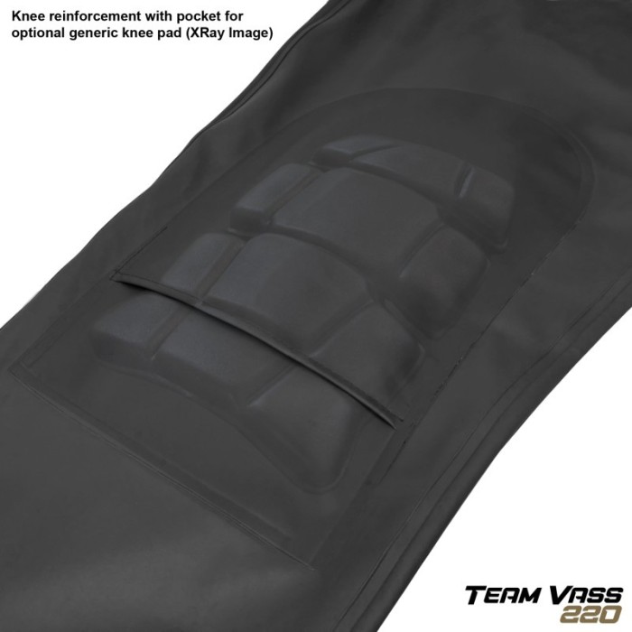 Vass Team Vass 220 Bib & Brace with Knee - Black
