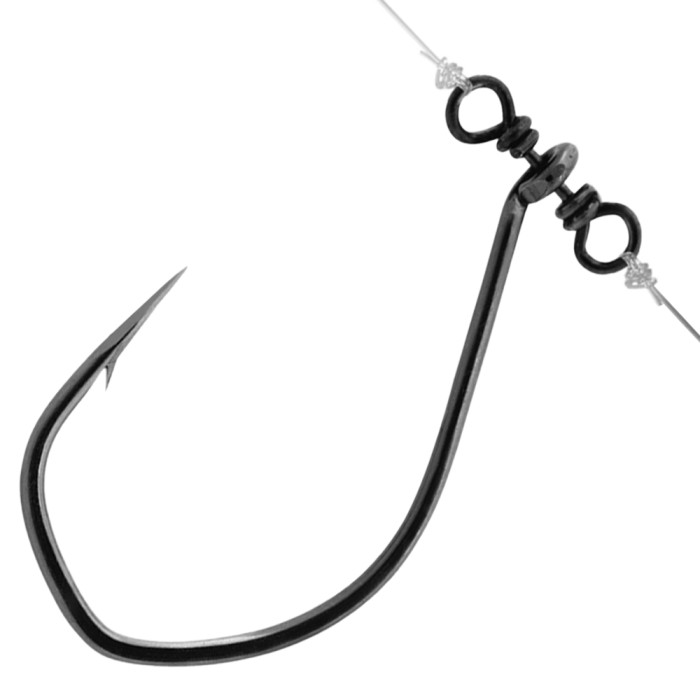 VMC 7119SH Black Nickel Spin Shot Single Hooks