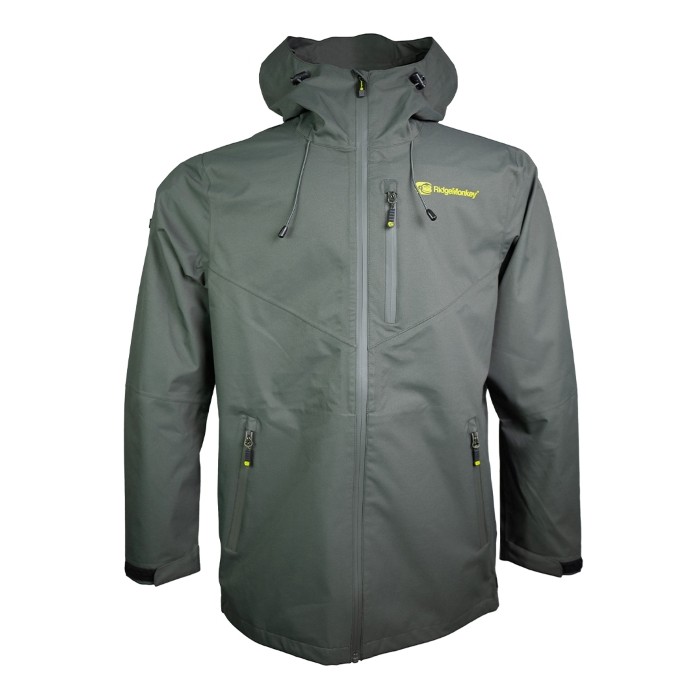 RidgeMonkey APEarel ThermaPro Waterproof Shell Coat Green