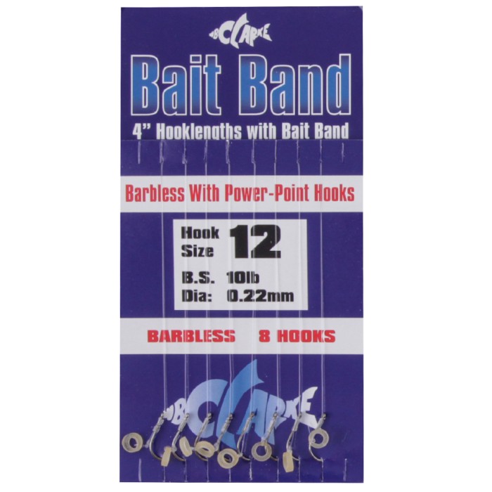 WB Clarke Hooks To Nylon with Baitband 12