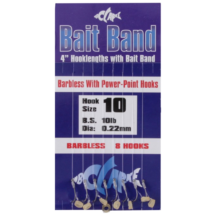 WB Clarke Hooks To Nylon with Baitband 10