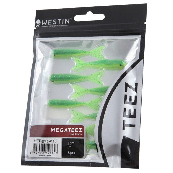 Westin Lures MegaTeez 5cm Packet Lime Punch
