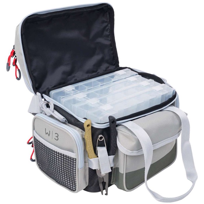 Westin W3 Lure Bag Plus (4 Boxes) Small - Grey / Black 1