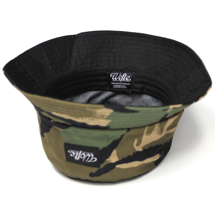 Wofte Camo Bucket Hat Inside
