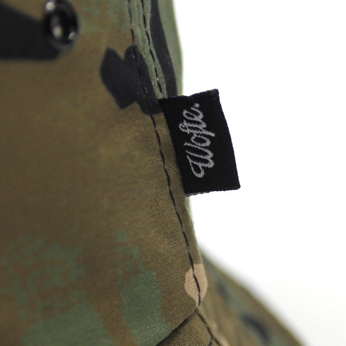 Wofte Camo Bucket Hat Tag
