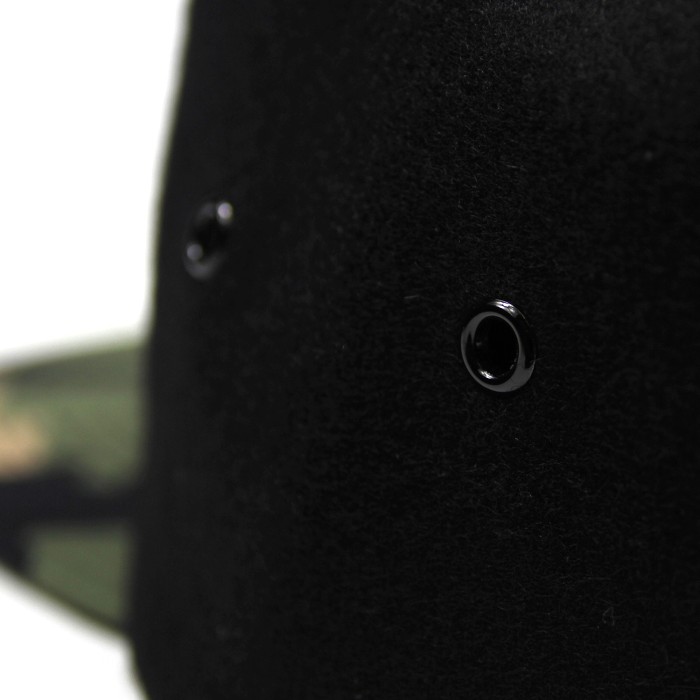 Wofte Camo Peak 5 Panel Hat Eyelets