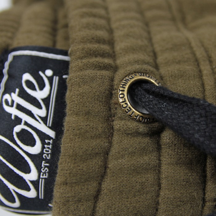 Wofte Khaki D-Lo Slim Joggers Draw Cord