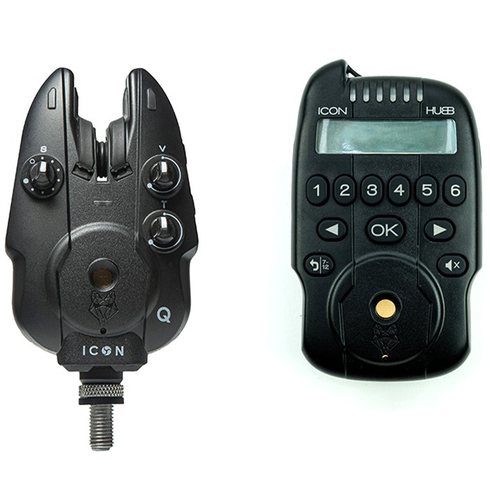 Wolf ICON Q Fishing Bite Alarm Set & HUBB Receiver