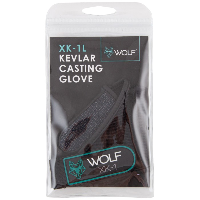 Wolf Kevlar Fishing Casting Glove XK-1 Packaging