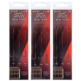ESP PVA Bag Rigs - Barbed|Carp Fishing Rigs|Angling Direct