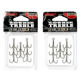 Owner JH-62 Jig Head 8g AX ST-46 Treble Hook Taille 4 | Pack De 2 Têtes Plombées Pêche