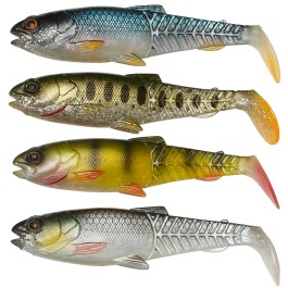 Savage Gear Craft Cannibal – Lot De 4 Leurres En Caoutchouc à Queue Pagaie, Tailles Et Couleurs Variées