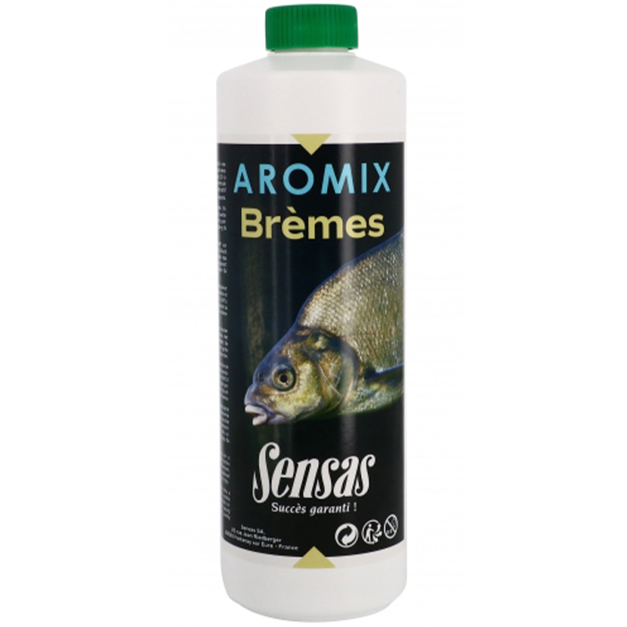 Attractant Pour Pêche Sensas Aromix Chenevis - 500 Ml, Appât Liquide Aromatisé Au Chanvre