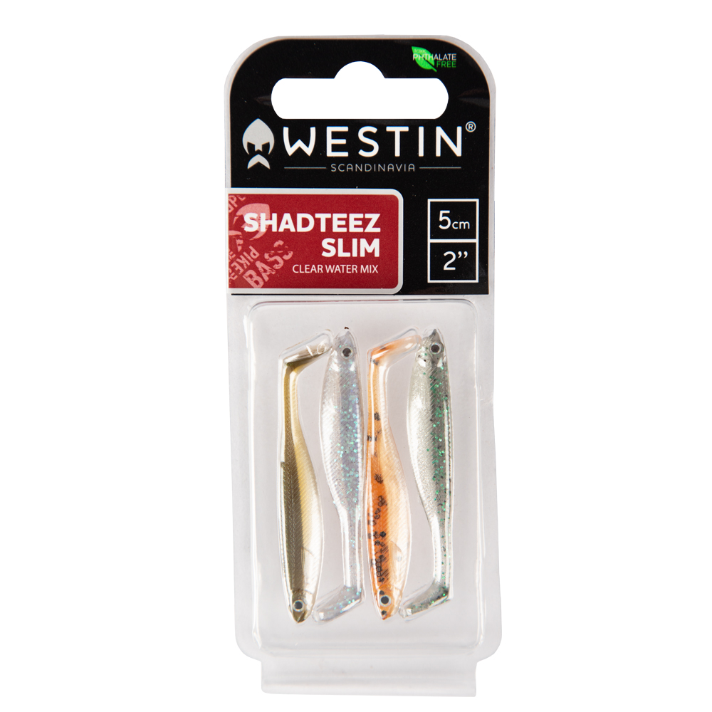 Westin Shadteez Slim Lures Clear Water Mix