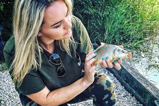 Fishing Mum with her catch