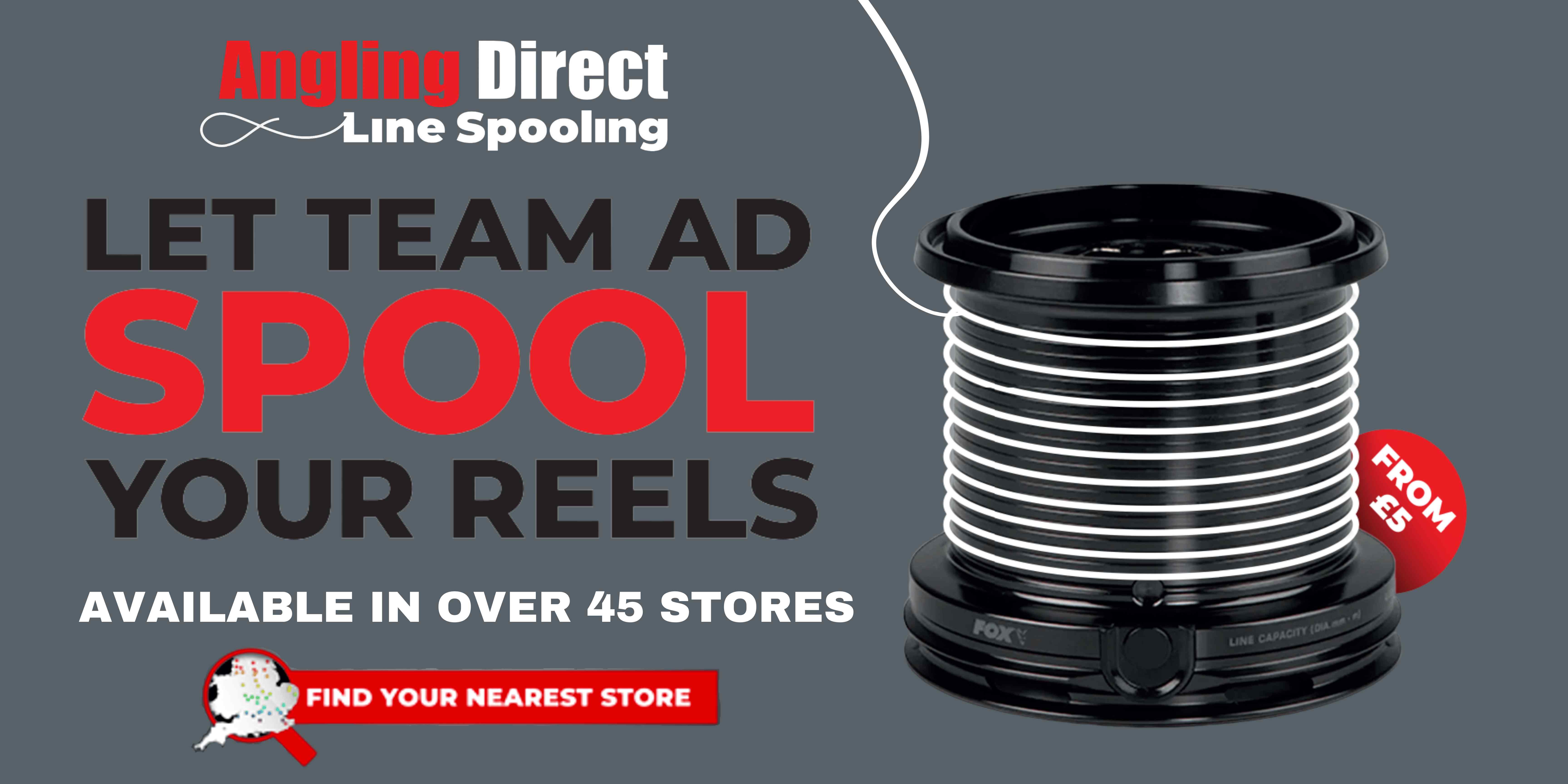 Get Your Reel Professionally Spooled at Angling Direct Fishing Tackle